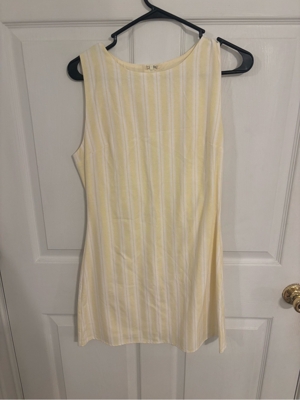 Lulu's Yellow and White Striped Mini Dress